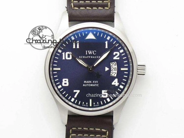 MIROTIME 0728 UrbanChic Ingeniuer St.Laurens SS Blue Dial MK 1:1 Best Edition On Black Leather Strap A 7366